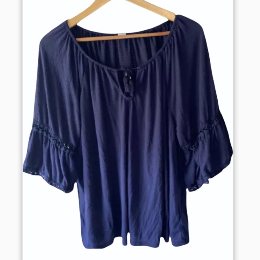 Old Navy Knit Top Bell Sleeves XL